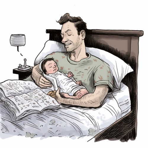 Sleeping dad