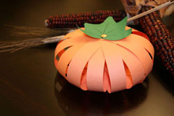 Thanksgiving Paper Strip Pumpkin Craft