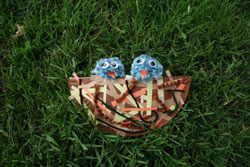 Paper Plate Bird Nest Craft