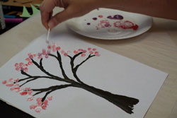 Painted Spring Tree