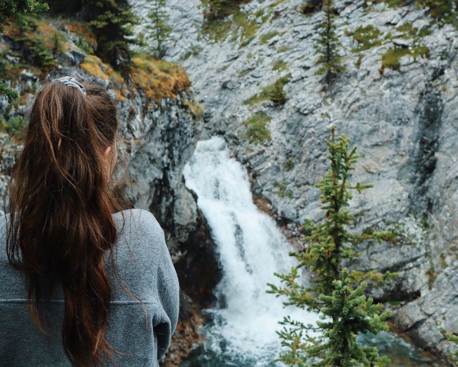 Standing at Falls on Tombstone Trail