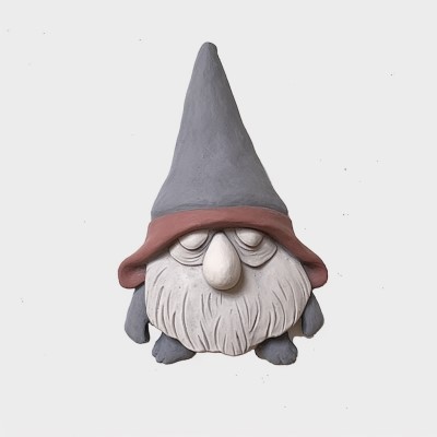 sleepy clay gnome