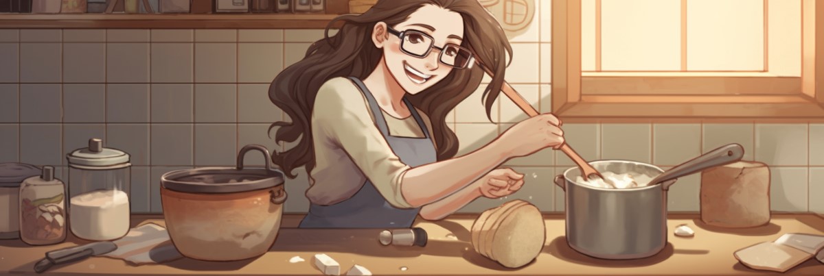 Leanne cooking clay dough