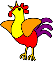 rooster paper craft