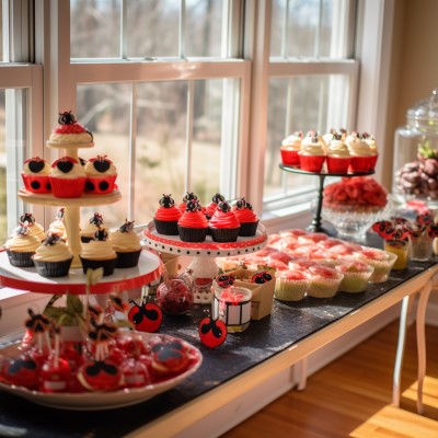 ladybug themed birthday decorations