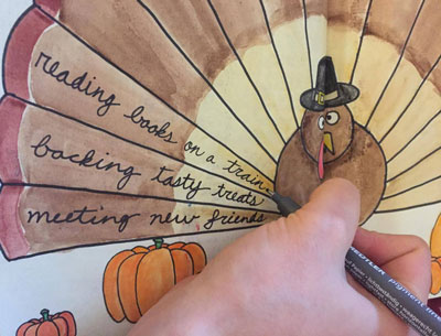 Bullet Journal Ideas: Thanksgiving Gratitude List