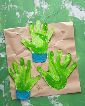 handprint cactus craft