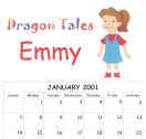 dragon tales calendars