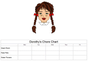 Wizard of Oz Printable Chore Charts