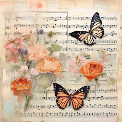 decoupage butterfly canvas
