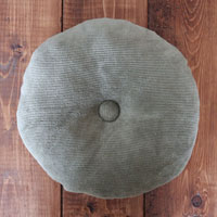 Upcycled Circle Pillow