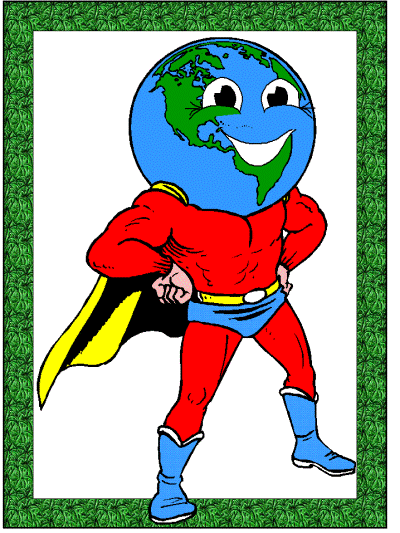 super earth coloring page
