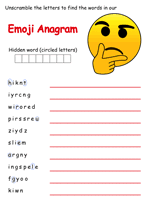 Emoji Word Search Puzzle