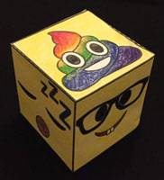Emoji Dice Paper Craft