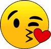 blowing kisses emoji