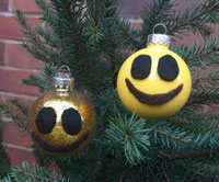 Smile Emoji Christmas Ornament