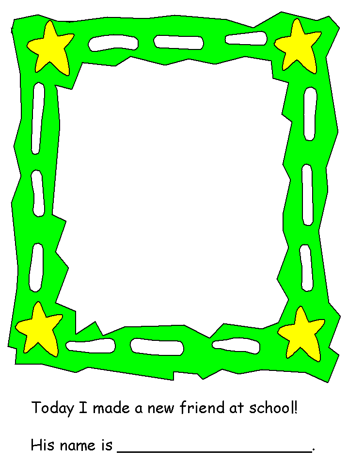 friend worksheet