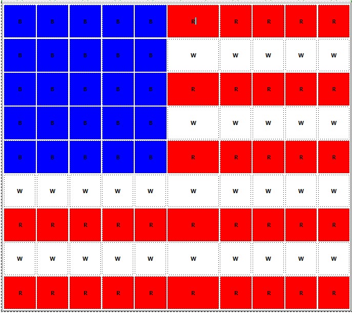 seed beed flag pattern