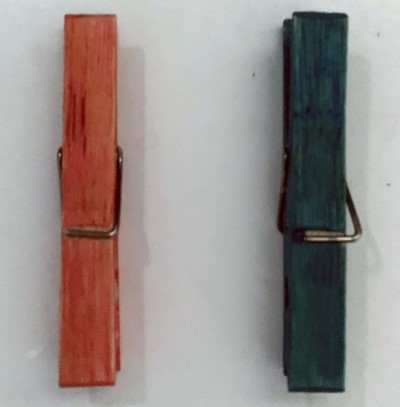 colour the clothespins