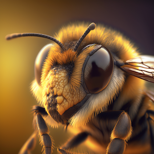 honeybee face