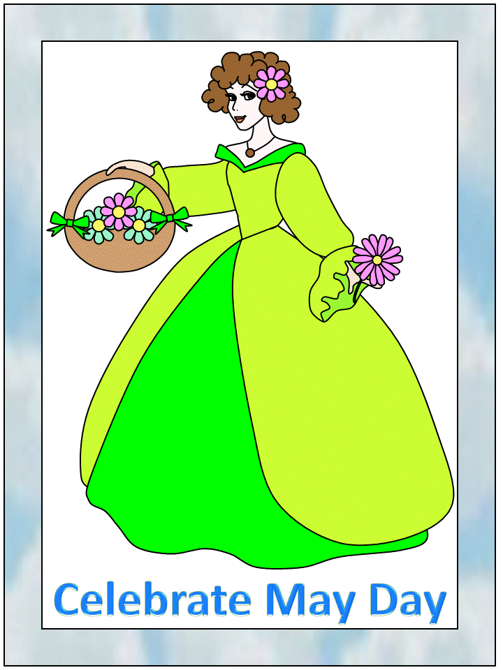may day coloring page