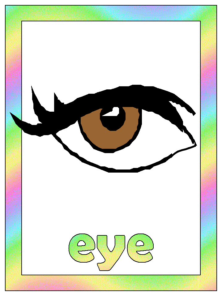 eye coloring page