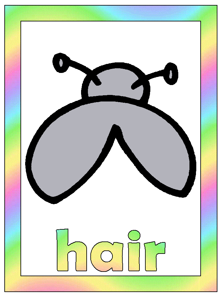 hair coloring page