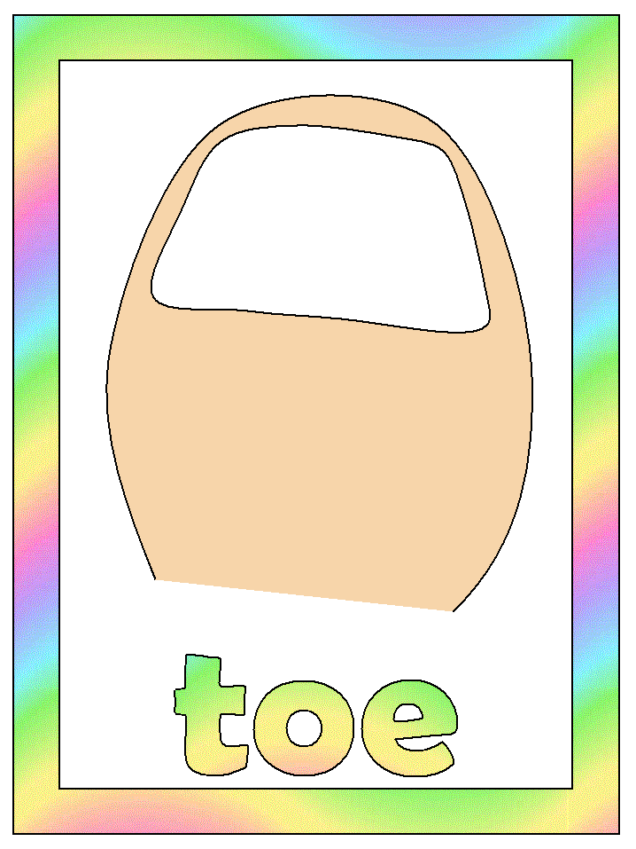 toe coloring page