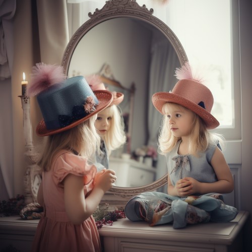 Mirrors for dress up in the dramatic play area