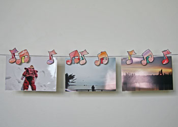 clothespin music notes craft