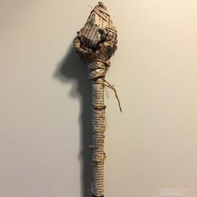 prepare your paper mache wand