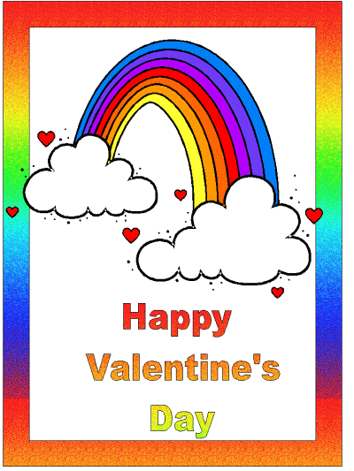 st. valentine's day coloring page