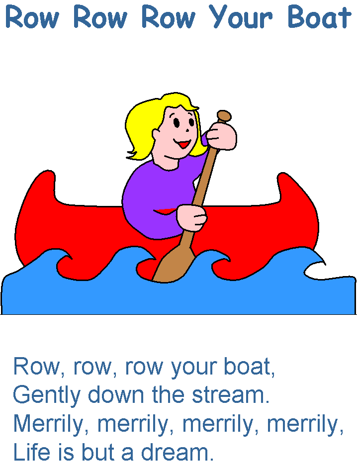 row row row your boat lyrics page