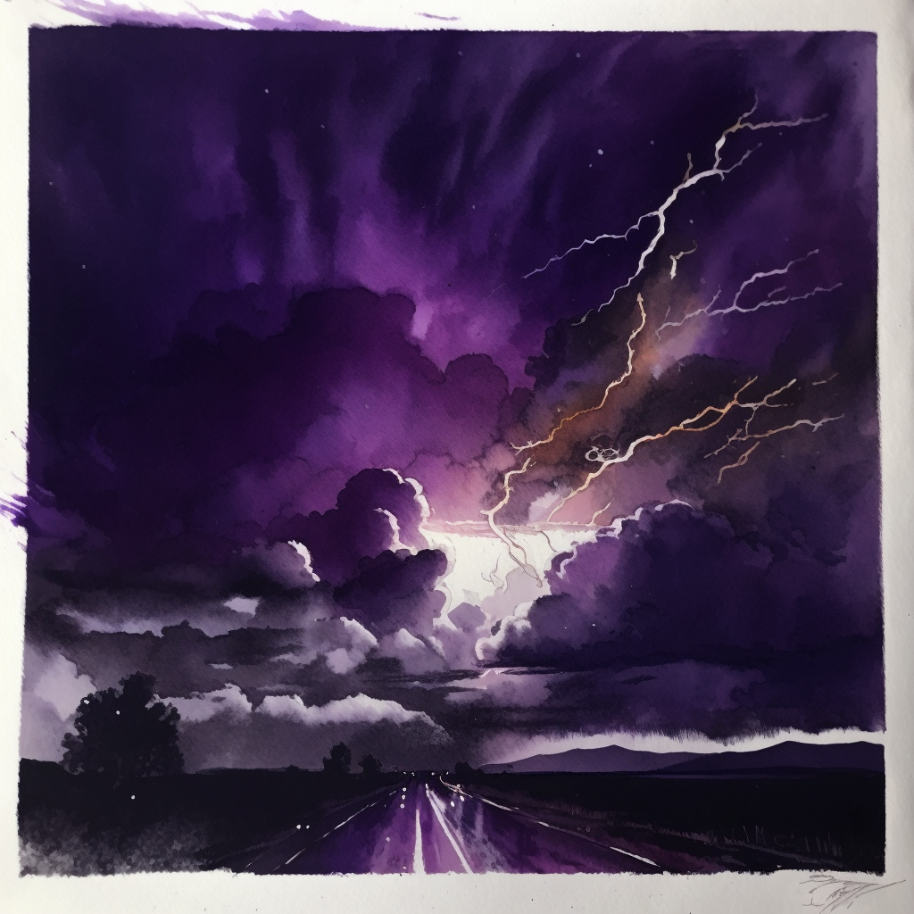 dark purple sky