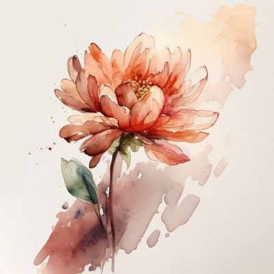 watercolour flower