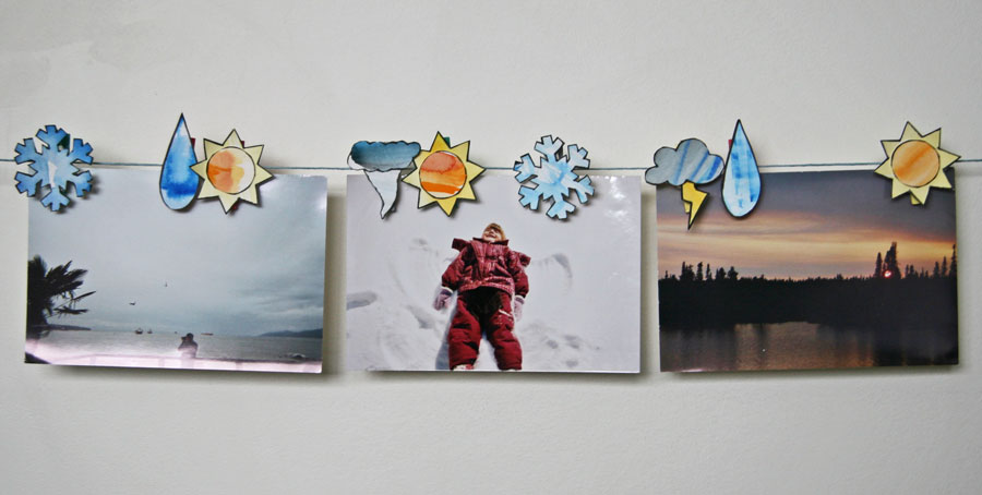 clothespin weather shapes craft