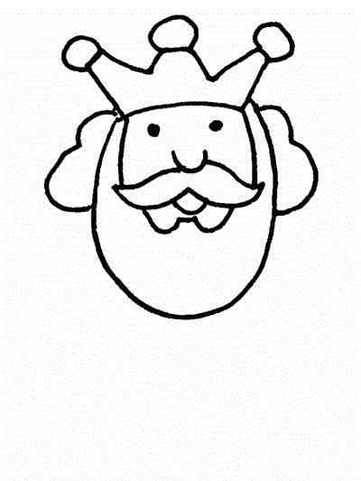king coloring page