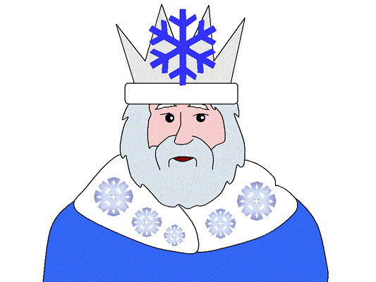 winter king coloring page