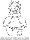 setsubun oni coloring page