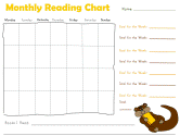 monthly reading charts