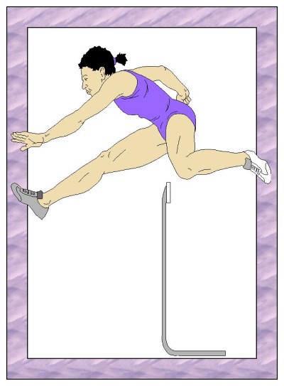 track and field coloring page