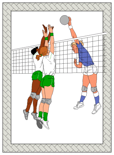 volleyball coloring page