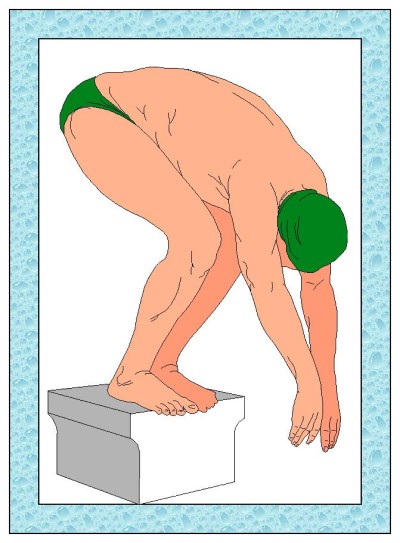 dive coloring page