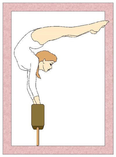 gymnastics coloring page