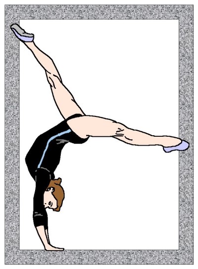 gymnastics coloring page
