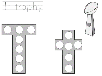 super bowl football dot art worksheets