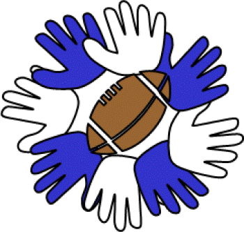 Football Handprint Wreath
