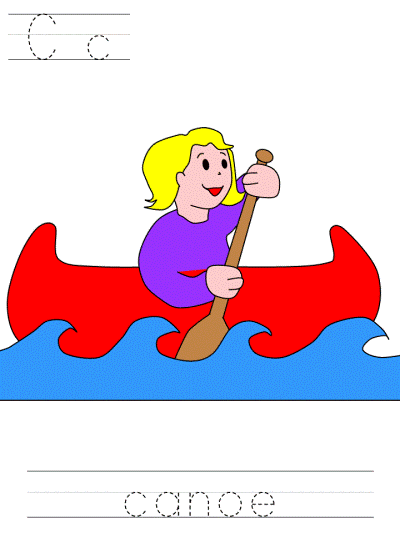 learn to print canoe tracer pages