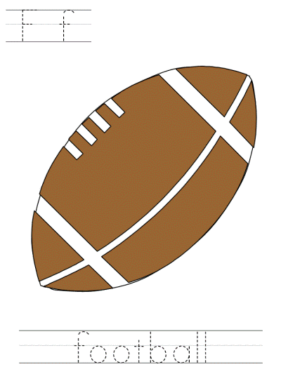 super bowl football tracer pages