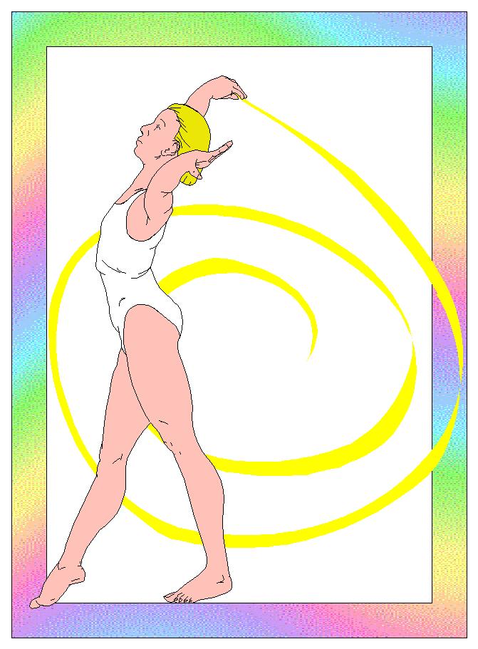 gymnastics coloring page